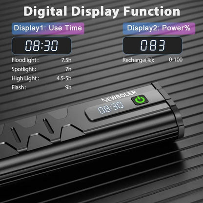 Rechargeable Bicycle Headlight 300010000 Lumens Waterproof Cycling Lamp With Power Bank Function 2