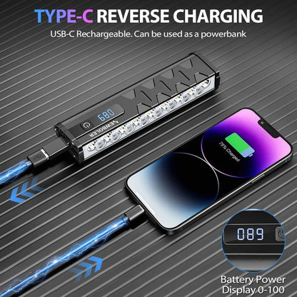 Rechargeable Bicycle Headlight 300010000 Lumens Waterproof Cycling Lamp With Power Bank Function 5