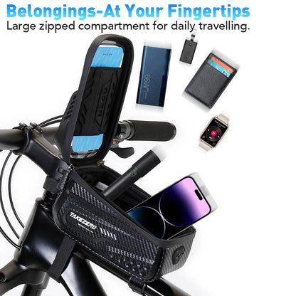 Waterproof Bicycle Frame Bag With Touch Screen Phone Case For 65 Inch Devices 3