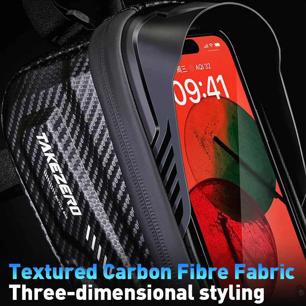 Waterproof Bicycle Frame Bag With Touch Screen Phone Case For 65 Inch Devices 5