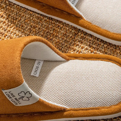 Mens NonSlip Soft Sole Linen Indoor Slippers For Spring And Summer 4