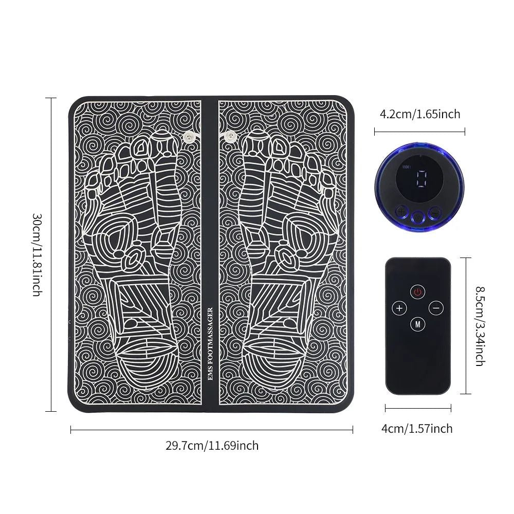 EMS Foot Massager Pad With Electric Muscle Stimulation And Acupoint Therapy 5