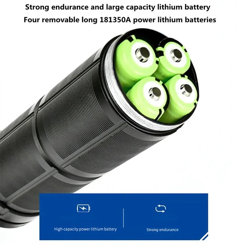 High Power LED Flashlight  Super Bright Rechargeable Tactical Torch For Camping And Outdoor Use 4