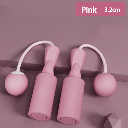 Fitness Jump Rope With Big Ball, Heavy Cordless Skipping Rope for Fat Burning, Suitable for Household Indoor Sports