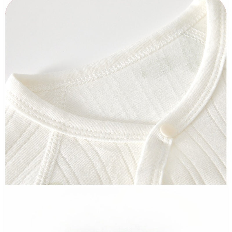 4 Season Long Sleeve Onesie Newborn Baby Clothes Seamless Cotton Romper 0-12M, Stretchy Cozy Infant Jumpsuit