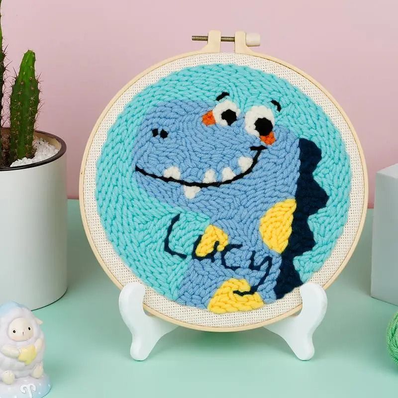 Animal Punch Needle Embroidery Craft Kit For Beginners 10
