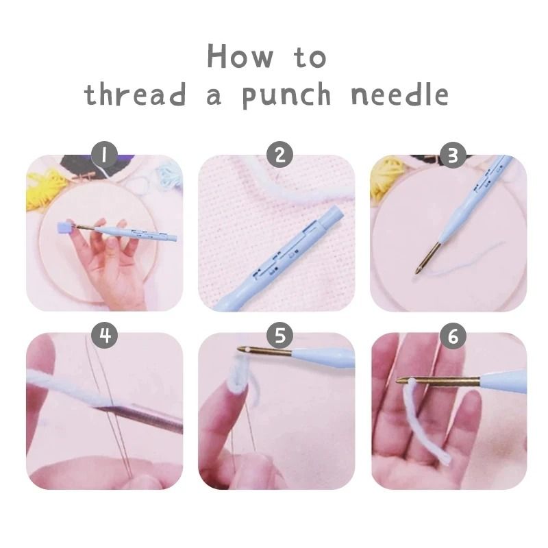 Animal Punch Needle Embroidery Craft Kit For Beginners 4