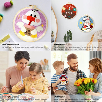 Animal Punch Needle Embroidery Craft Kit For Beginners 5