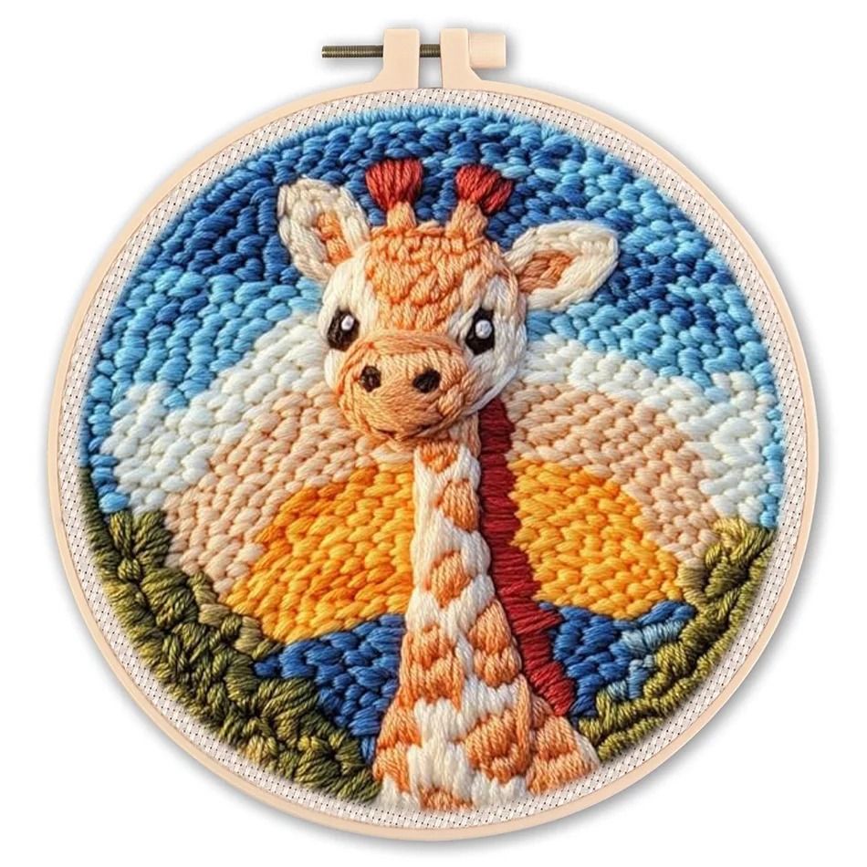Animal Punch Needle Embroidery Craft Kit For Beginners 7