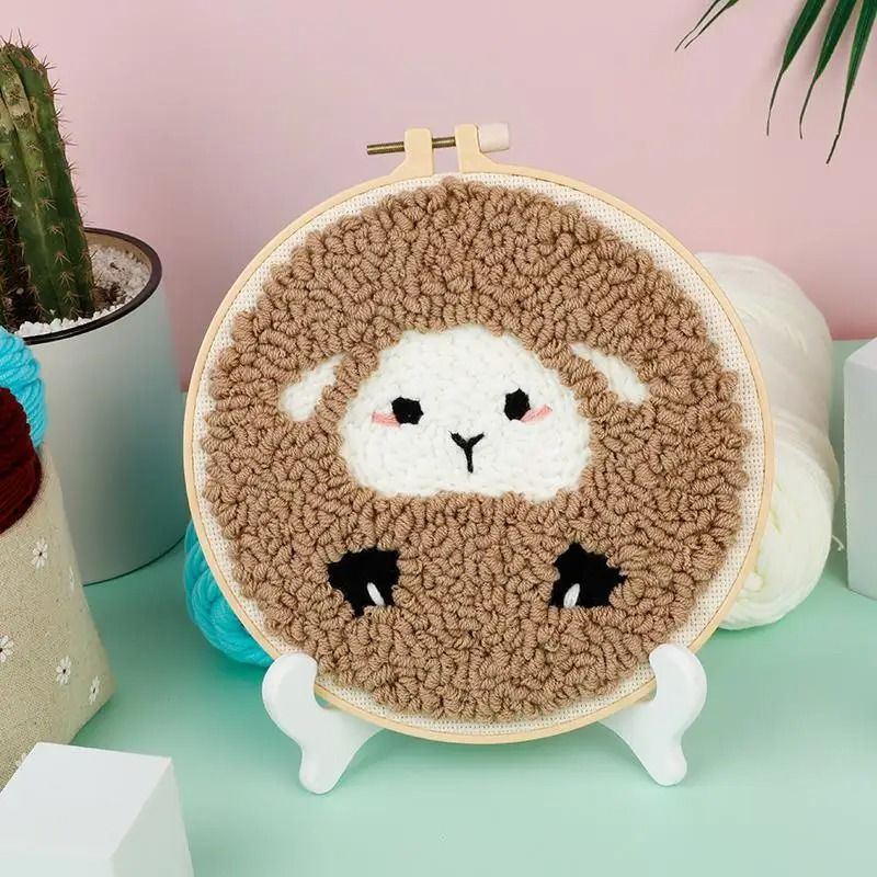 Animal Punch Needle Embroidery Craft Kit For Beginners 9