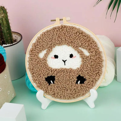Animal Punch Needle Embroidery Craft Kit For Beginners 9