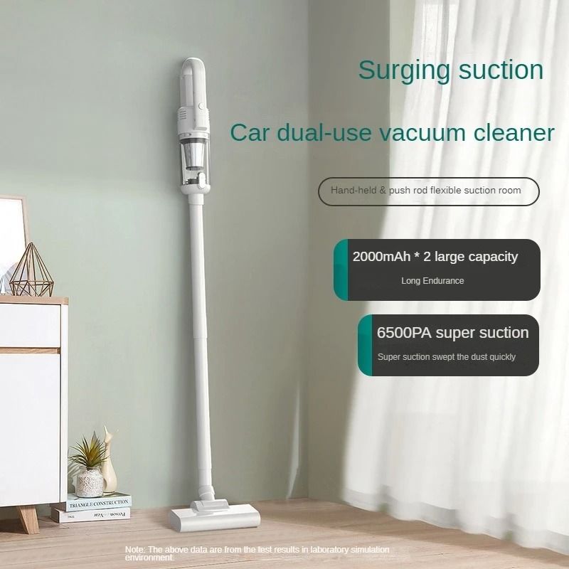 Wireless Car Vacuum Cleaner 6500Pa Handheld Portable With Metal Filter 6
