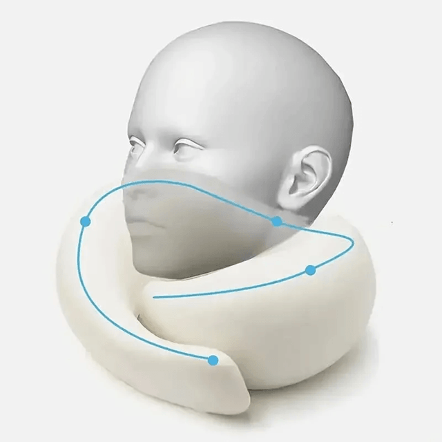 SnailStyle Memory Foam Travel Neck Pillow Support Soft Break Sleep Rest 3