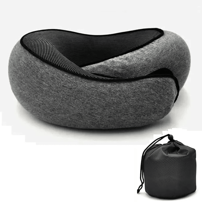 SnailStyle Memory Foam Travel Neck Pillow Support Soft Break Sleep Rest 6