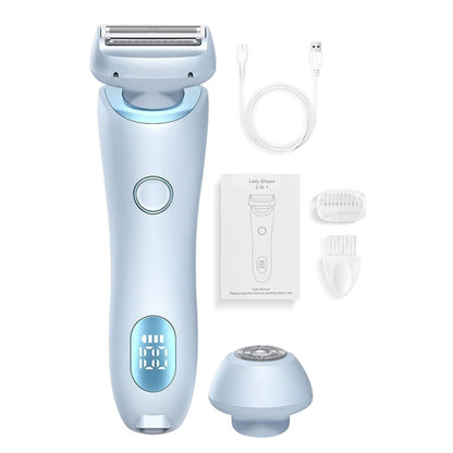 Waterproof 2 In 1 Bikini And Underarm Face Shaver For Women 7