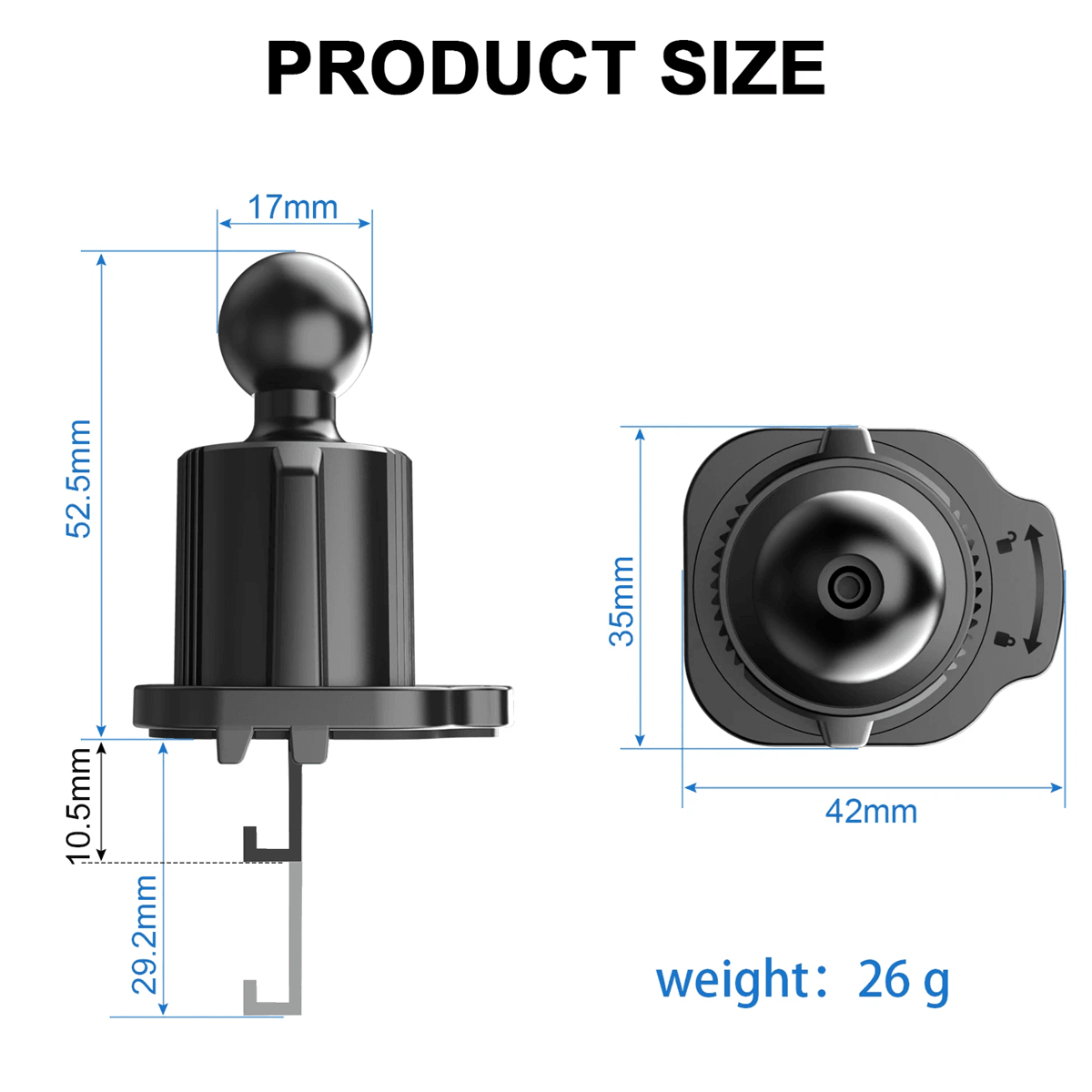 Universal 360 Degree Magnetic Car Vent Phone Holder Powerful 6Magnet Secure Mount 5