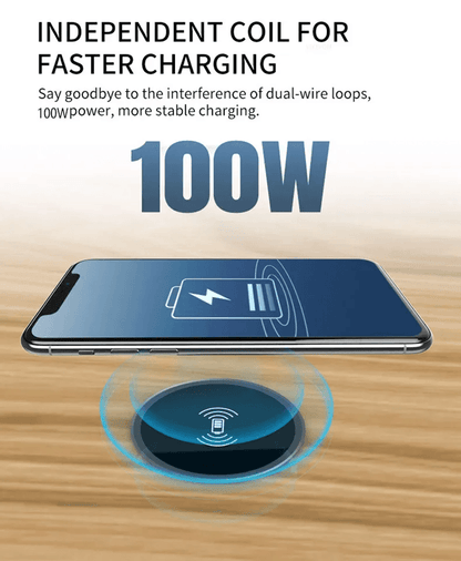 Embedded Fast Wireless Desk Charger Compact Inductive Charging Pad 2