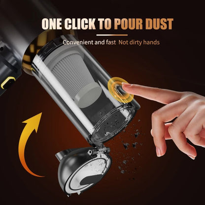 Mini Car Vacuum Cleaner Cordless Portable Handheld 3