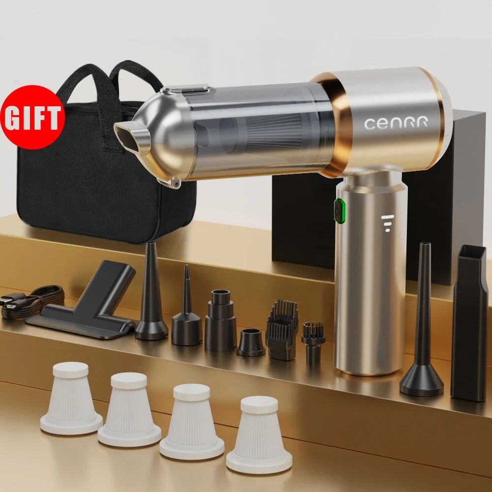 Mini Car Vacuum Cleaner Cordless Portable Handheld 4