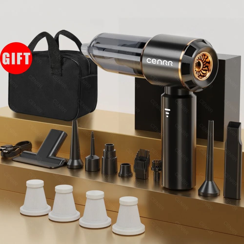 Mini Car Vacuum Cleaner Cordless Portable Handheld 7