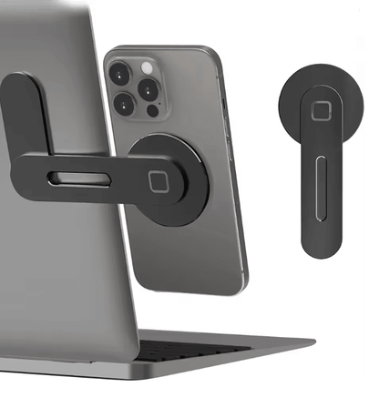 Magnetic Foldable Laptop Side Phone Holder Universal Mount For All Phones 3