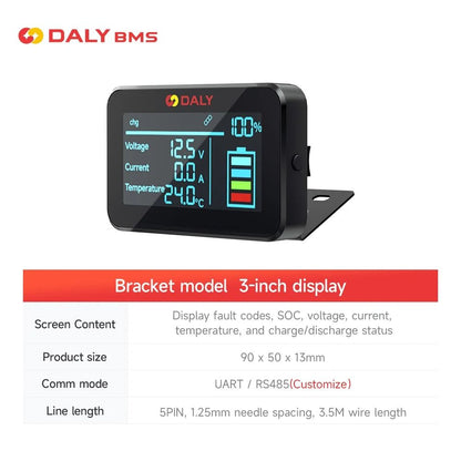 Daly BMS Accessories Bluetooth Wifi LCD Screen Cable Communication Board 17