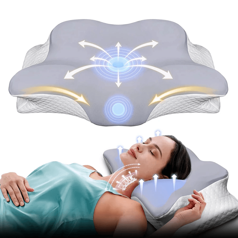 Butterfly Memory Foam Cervical Pillow Pain Relief Orthopedic Neck Support