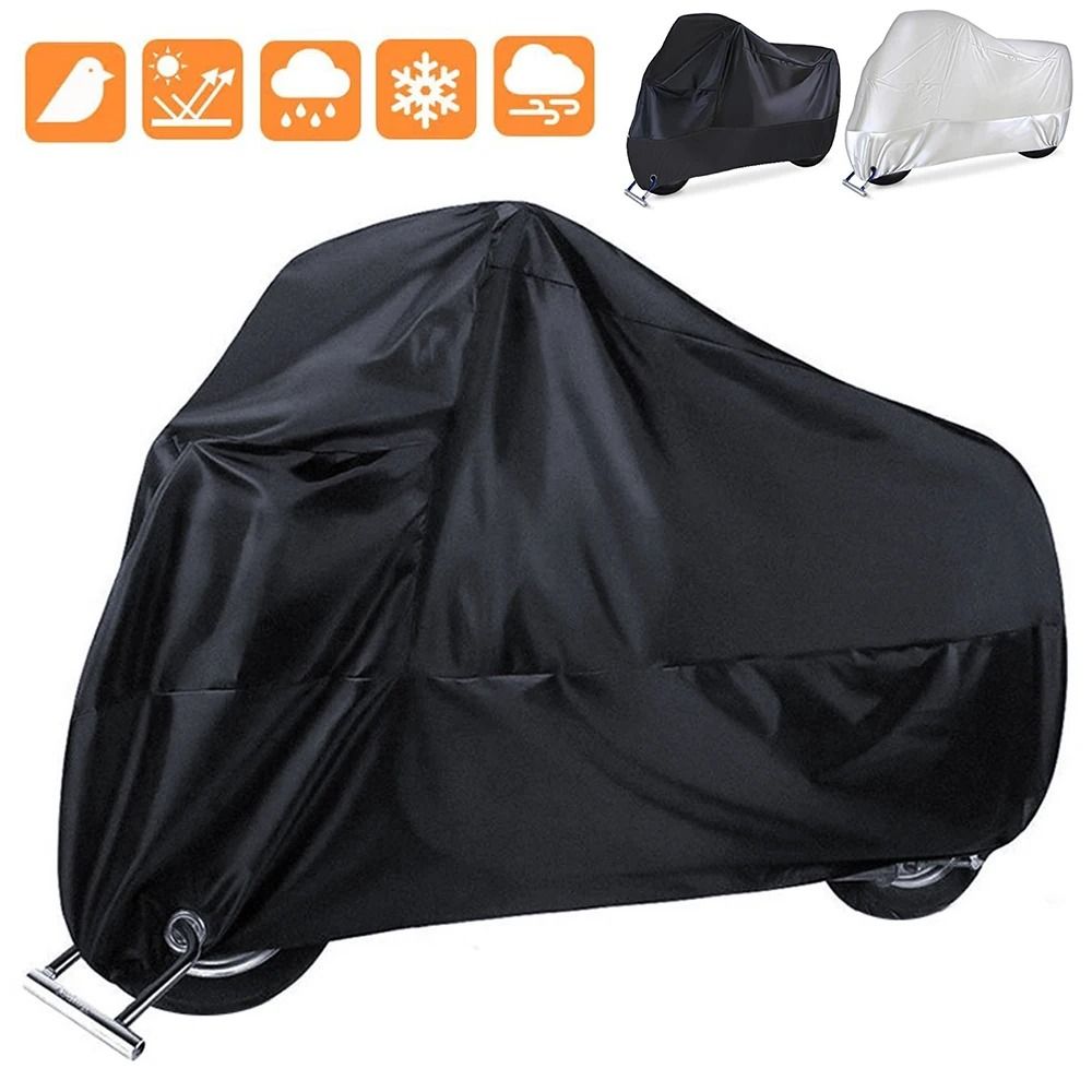 Motorcycle Cover Waterproof Dustproof UV Protective Outdoor Indoor