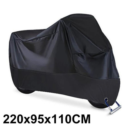 Motorcycle Cover Waterproof Dustproof UV Protective Outdoor Indoor 10