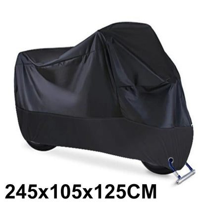 Motorcycle Cover Waterproof Dustproof UV Protective Outdoor Indoor 8