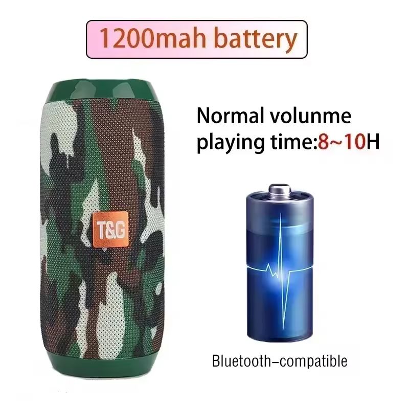 Outdoor Waterproof Bluetooth Stereo Speaker Loud Bass Suround Subwoofer Speaker 1