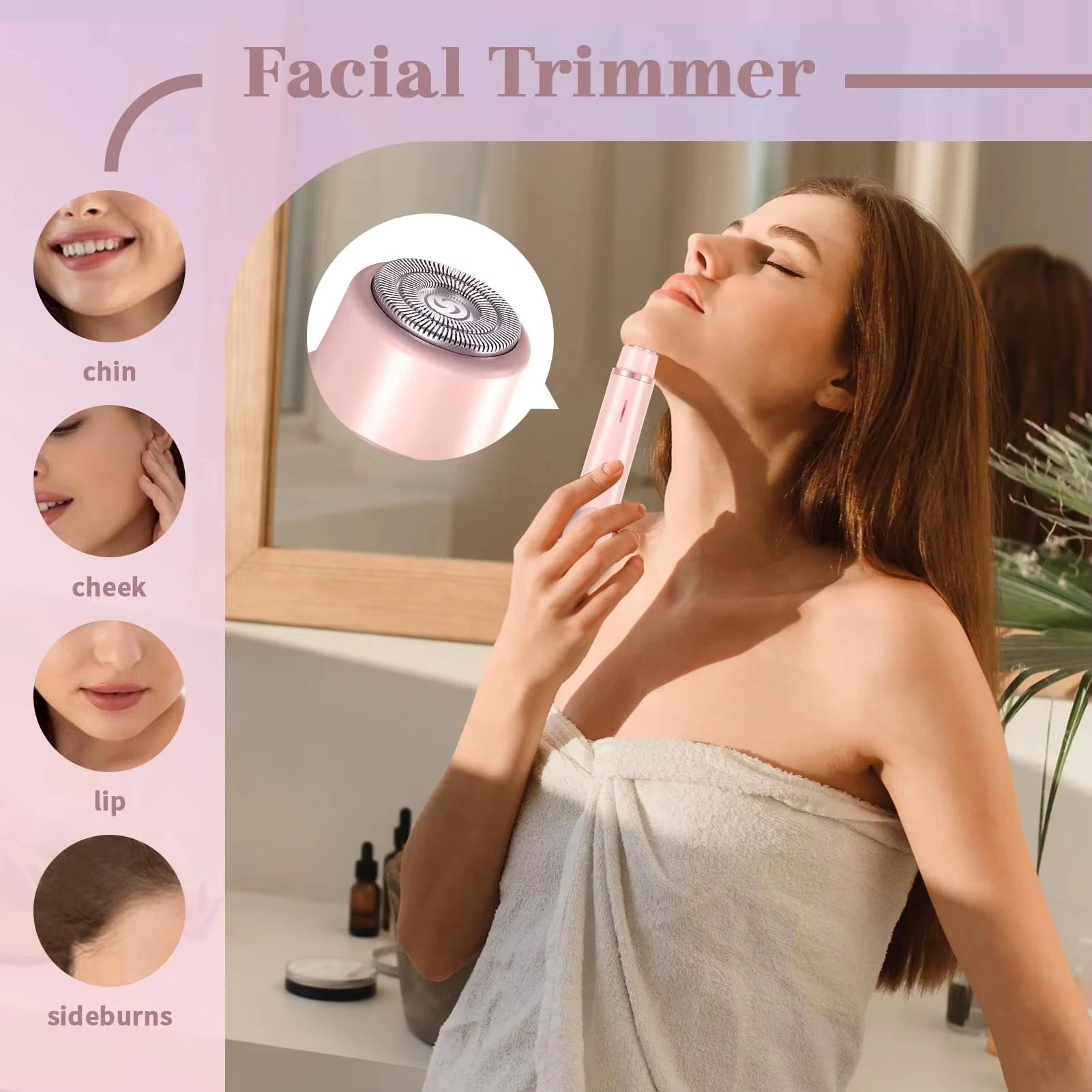 Waterproof Rechargeable Double Headed Hair Remover For Women 3
