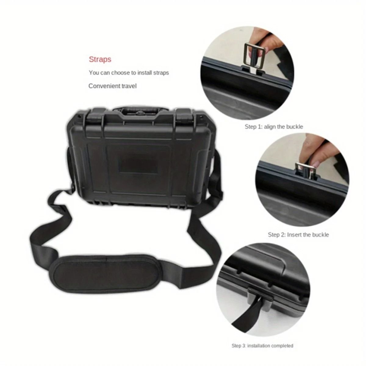 Waterproof Hard Carry Case With Pre Cut Foam Shockproof Storage Box 3