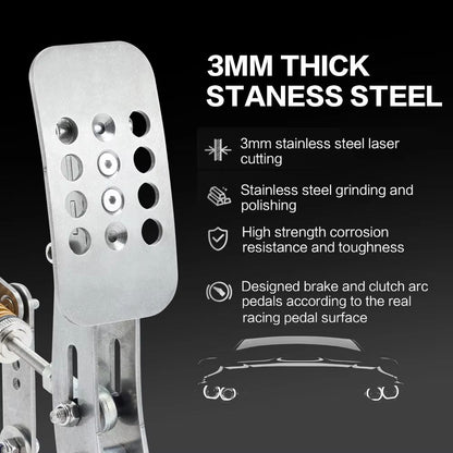 SIMJACK UT Sim Racing Pedals  Hydraulic Load Cell Pedals With Pressure Sensor For Realistic PC Raci 5