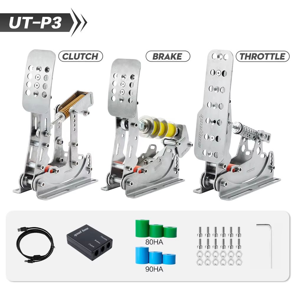 SIMJACK UT Sim Racing Pedals  Hydraulic Load Cell Pedals With Pressure Sensor For Realistic PC Raci 7
