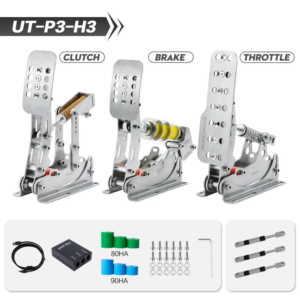 SIMJACK UT Sim Racing Pedals  Hydraulic Load Cell Pedals With Pressure Sensor For Realistic PC Raci 10