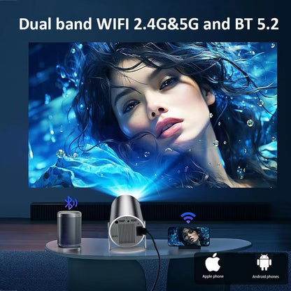 DITONG HY300 Plus Portable Projector  HD 720P Android Mini LED Home Theater With 4K Support 2
