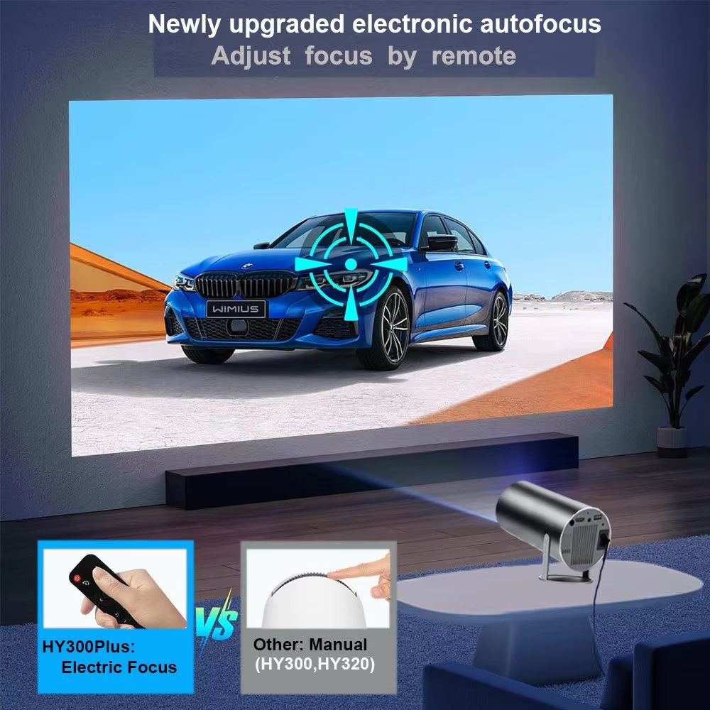 DITONG HY300 Plus Portable Projector  HD 720P Android Mini LED Home Theater With 4K Support 3