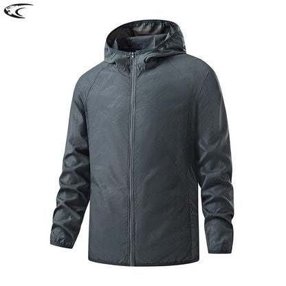 Waterproof Hiking Jacket Unisex Lightweight Sun Protection Windbreaker Rain Coat
