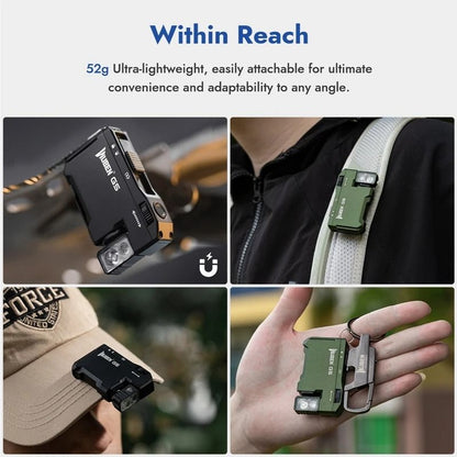 EDC Mini Flashlight 400 Lumens Pocket Torch With Rotating Head And Magnetic Tail 3