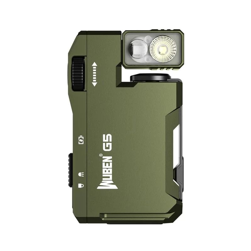EDC Mini Flashlight 400 Lumens Pocket Torch With Rotating Head And Magnetic Tail 7