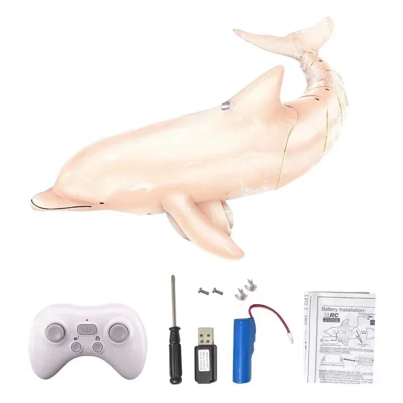 Remote Control Shark Whale Spray Water Toy For Kids 9