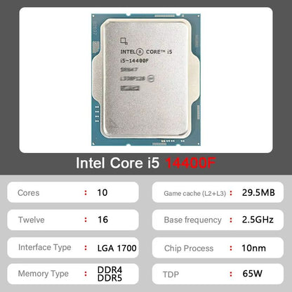 Intel Core I514400F Processor  10Core 20Thread LGA 1700 Desktop CPU Without Cooler 1