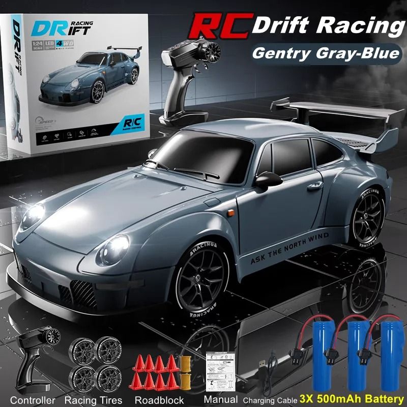 4WD RC Drift Car High Speed Remote Control Racing Vehicle With LED Lights 10