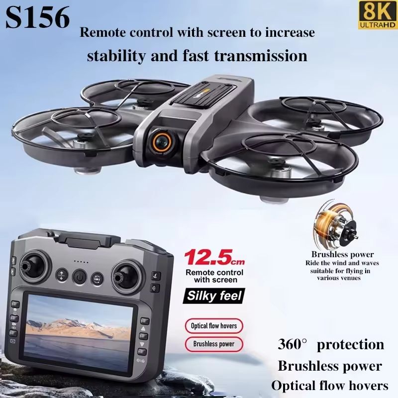 Xiaomi S156 Drone With GPS  8K Dual Camera Quadcopter Brushless Motors  360 Obstacle Avoidance 5