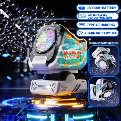 Upgraded Bubble Machine With Remote Control RGB Lights And Rechargeable Battery 2