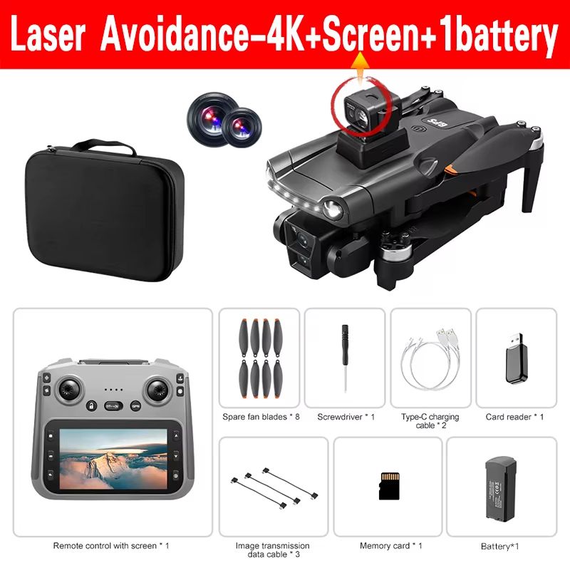 Xiaomi V198 GPS MAX Drone  8K HD Camera 5G WiFi Brushless Motors  Laser Obstacle Avoidance Folding  10