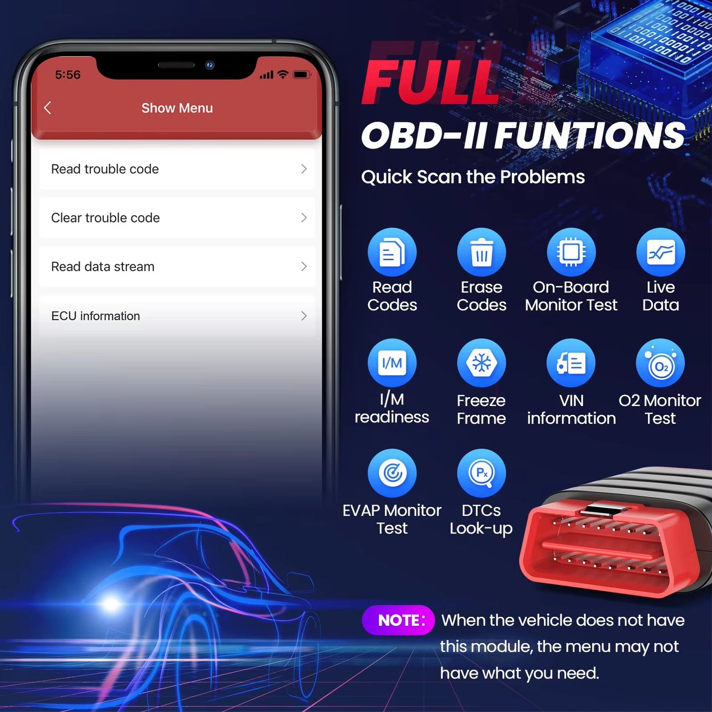 THINKCAR Thinkdiag Mini Bluetooth OBD2 Scanner  FullSystem Car Diagnostic Tool  Fault Code Reader 2