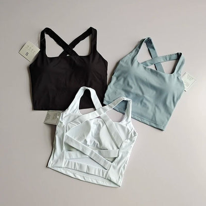 Seamless Sports Bra Push Up Yoga Fitness Top For Women 1