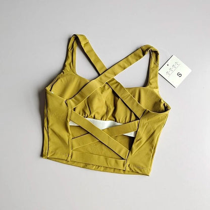 Seamless Sports Bra Push Up Yoga Fitness Top For Women 4